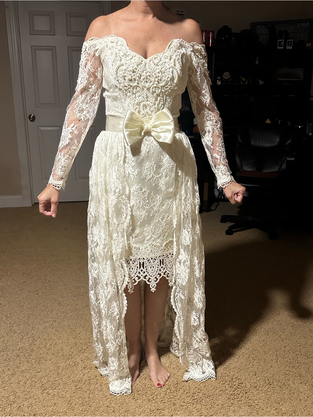 Vintage Jessica McClintock 2 piece Wedding Dress / 2nd Look/ boho